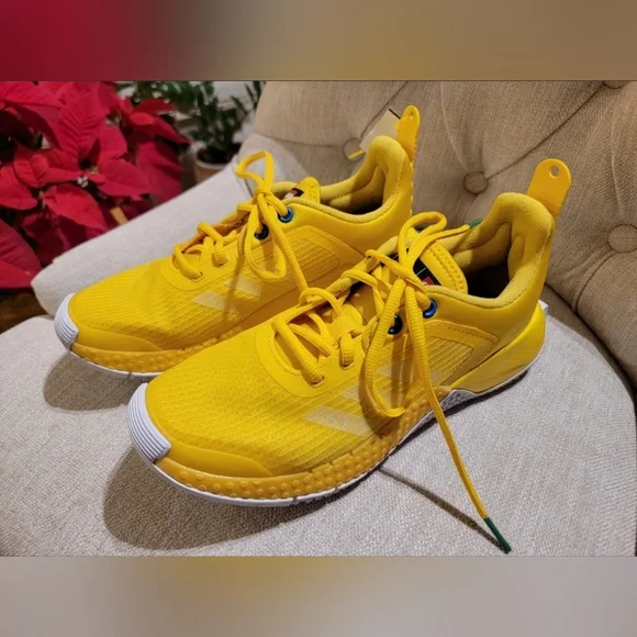 adidas gazelle silver green womens Yellow Lego Athletic Shoes (US 5K)
